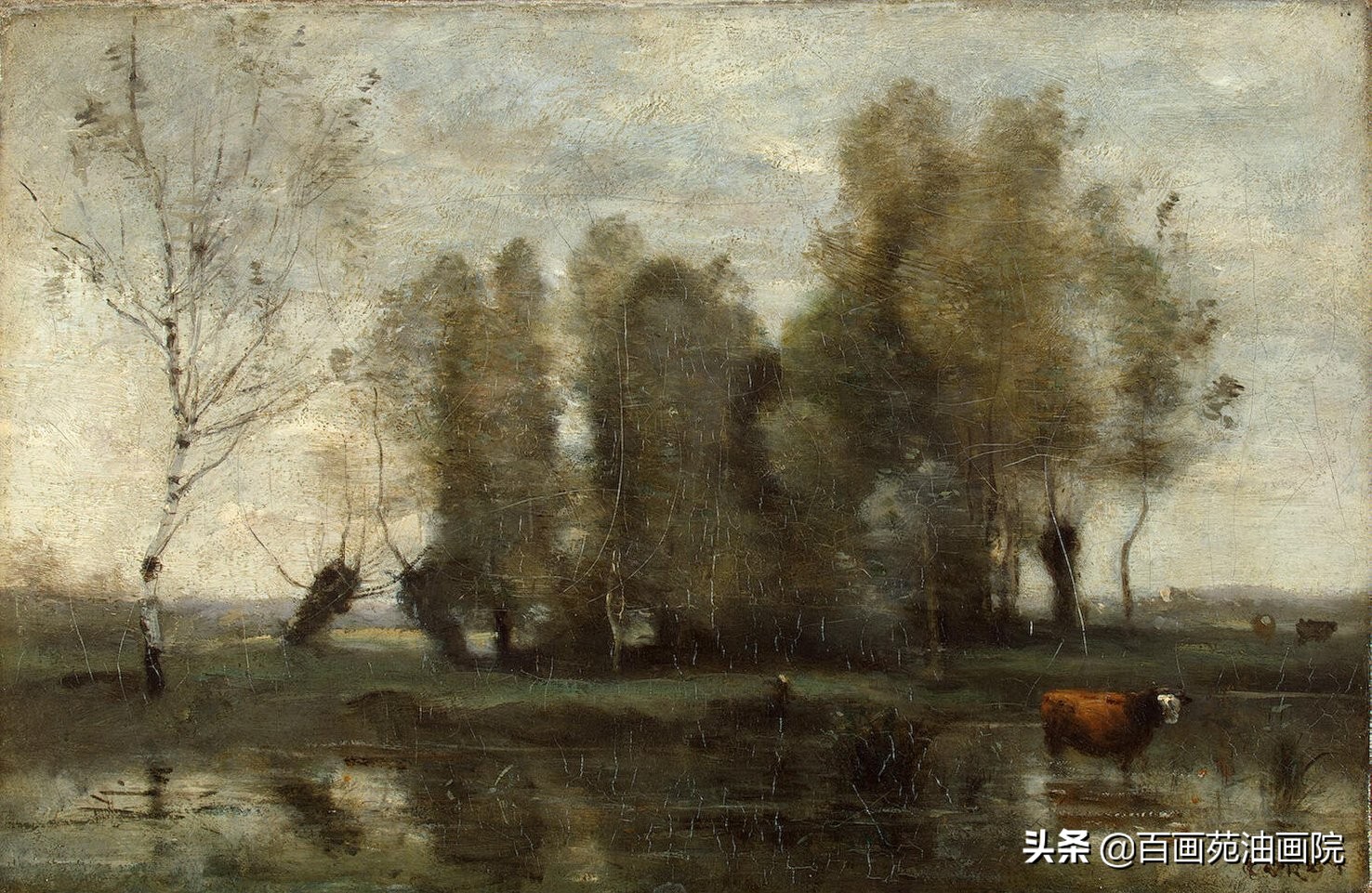 灰色和黄色搭配的油画,入门油画调色笔记
