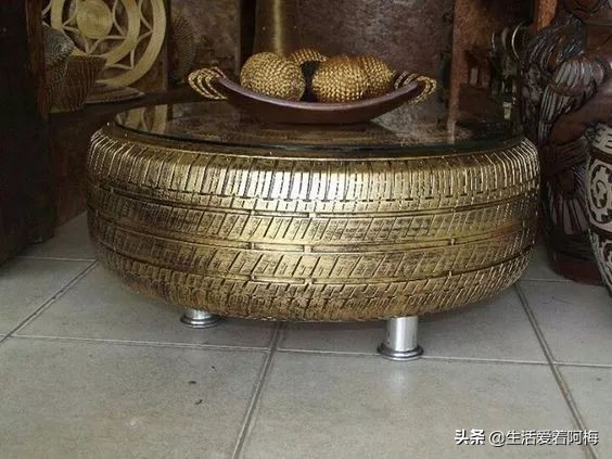 旧轮胎怎么改造成家里的装饰品,旧轮胎变废为宝炼油