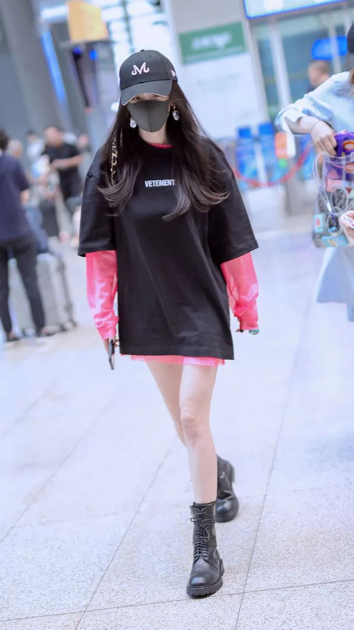 杨幂同款网纱防晒打底衫,杨幂黑网纱打底衫