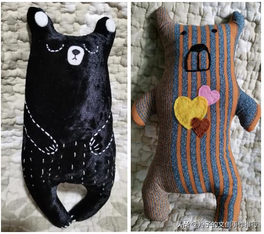 青草香,浆果甜,两只小熊来报到!布艺小熊的教程,收喽