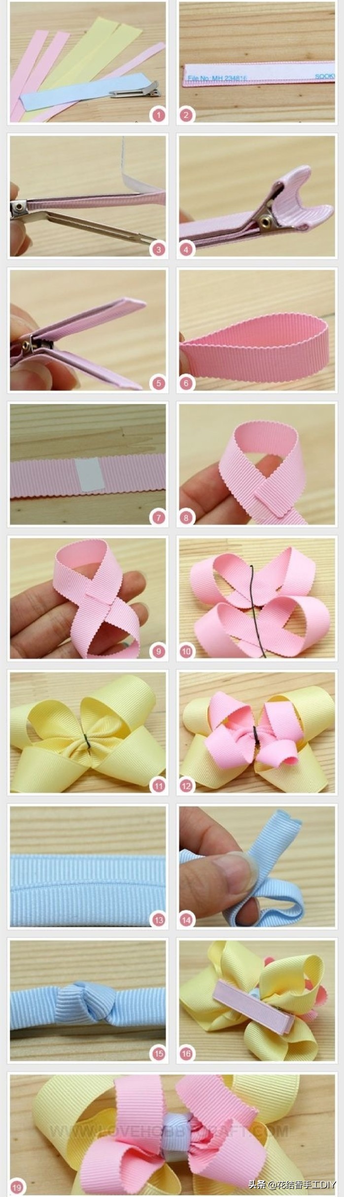 蝴蝶结发饰手工制作布艺,如何自制手工蝴蝶结发饰