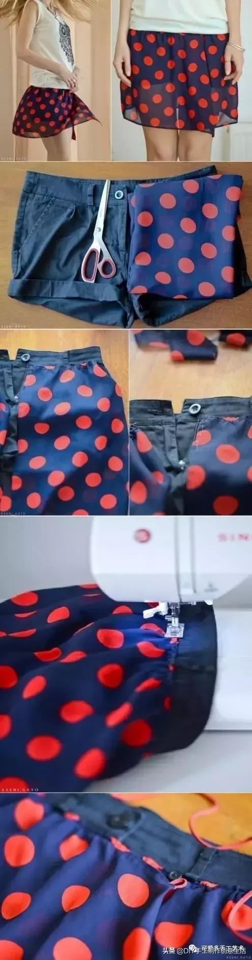 闲置的旧衣服,夏天旧衣服改造露肩衣