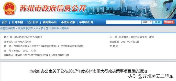 外地人在苏州买二手车,先了解一下苏州二手车积分上牌规定