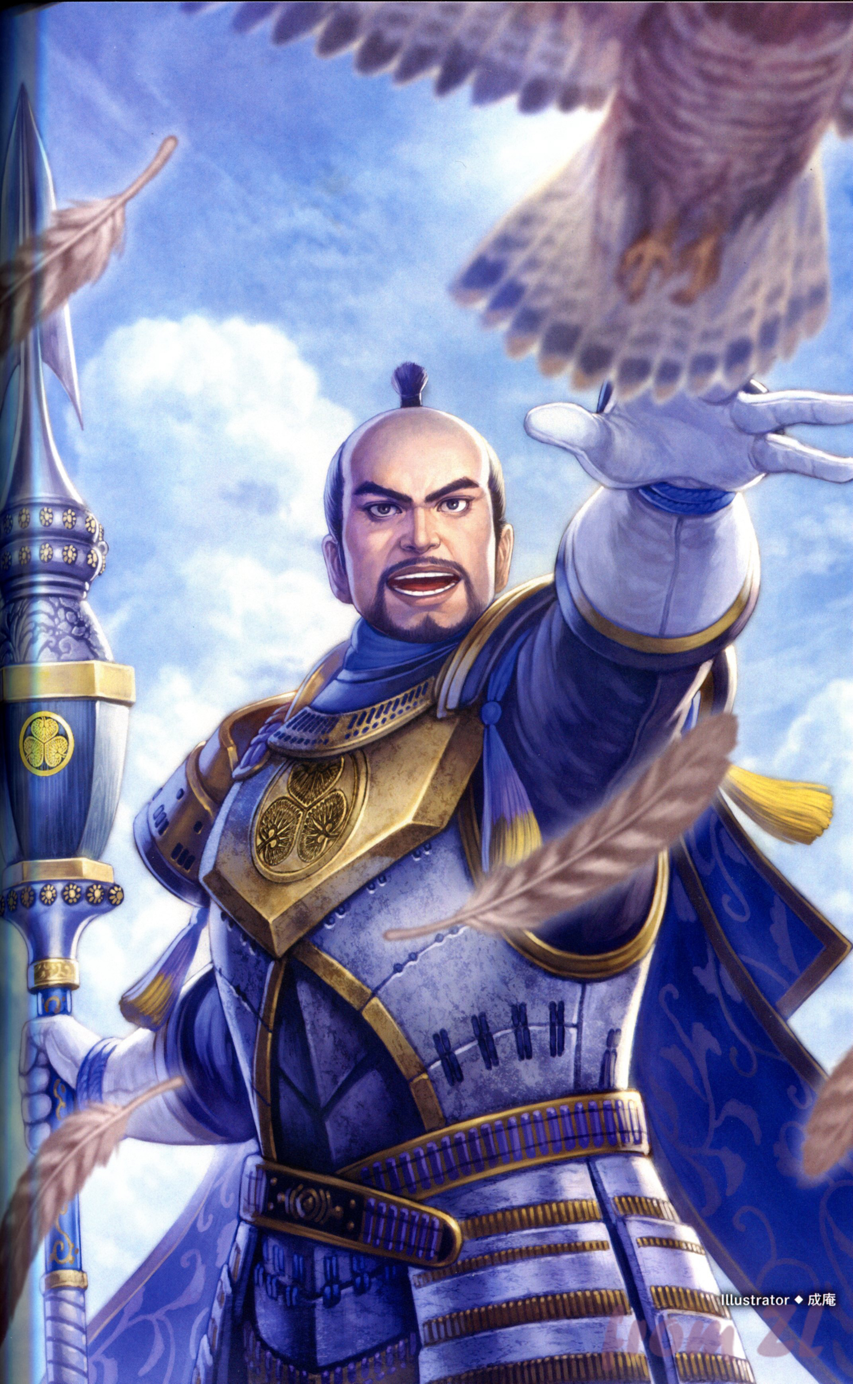 战国无双4设定角色原画集，神无双极意55名武将CG插画壁纸欣赏