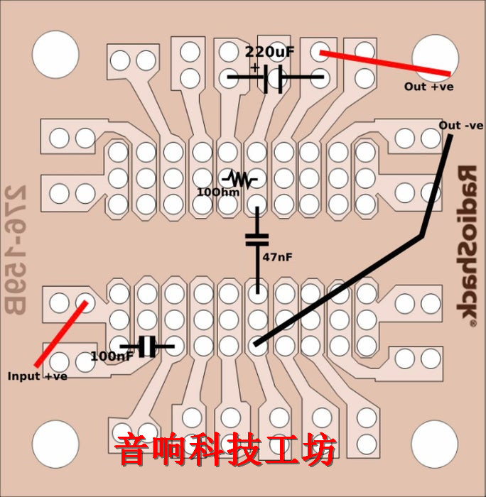 电路洞洞板diy教程,如何根据电路原理图焊接洞洞板