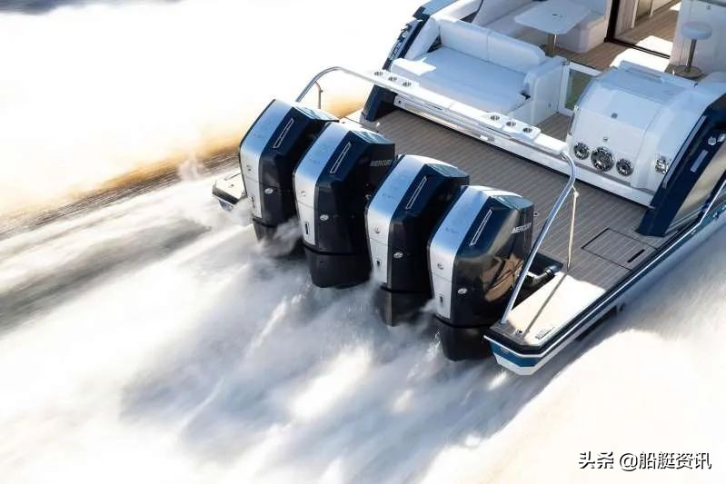 水星柴油舷内外机1350马力,水星600马力舷外机运动快艇