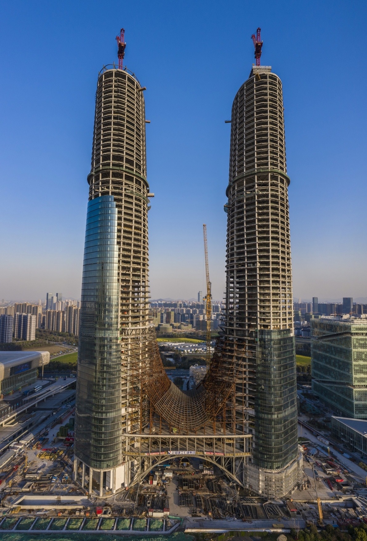 杭州地标性高楼,杭州双子塔高楼图