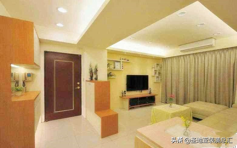 入户门正对餐厅怎么解决,客餐厅一体正对入户门