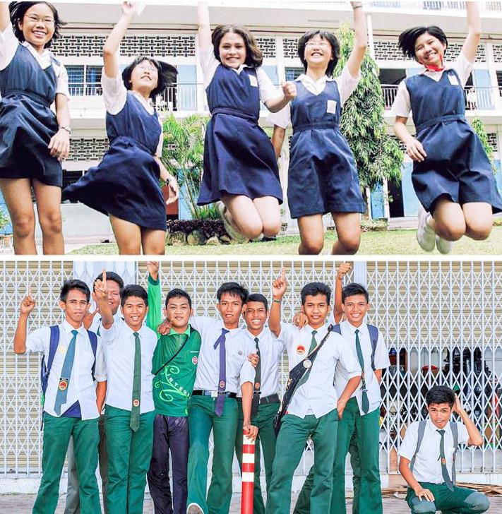 世界各国的校服对比,世界各国学生校服