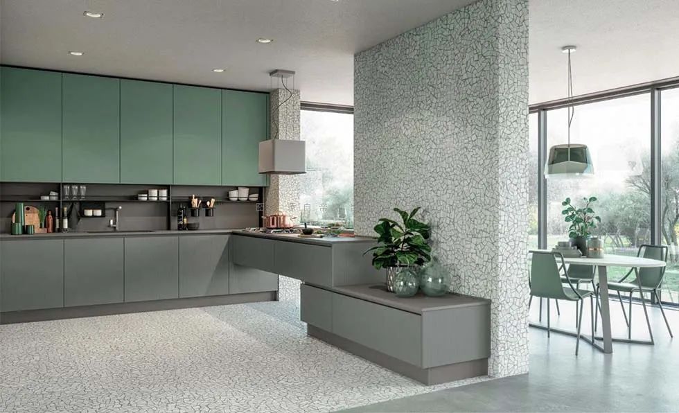 电视柜橱柜整面墙一体,橱柜厨边柜电视柜一体