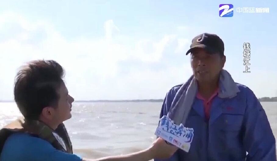 钱塘江大潮飞涌而上,钱塘江大潮奔涌而来