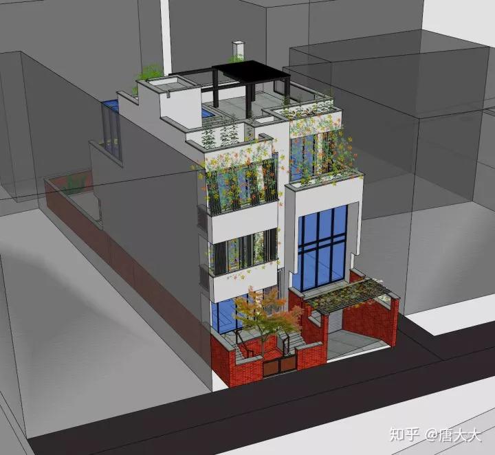 新中式三层别墅自建图,广东三层半别墅设计图