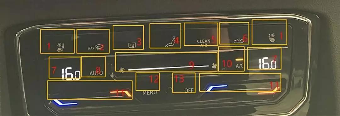 汽车空调按键亮是开起还是关闭,汽车空调模式调节按钮起什么作用