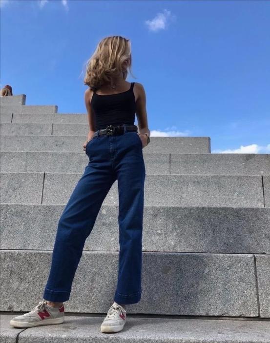 穿平底鞋还能显高显瘦显腿长,小个子穿圆头平底鞋显高的搭配