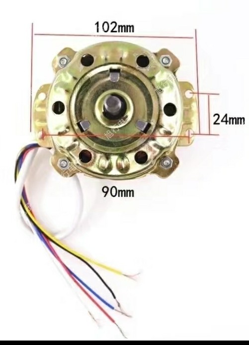 台式电风扇电机结构图,电扇台式电机实物电路图
