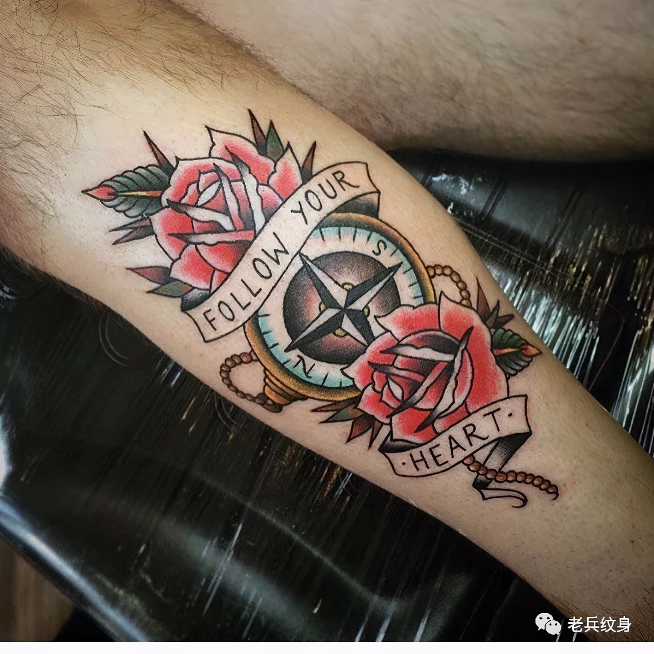 指南针纹身图画教程,指南针纹身的正确方法