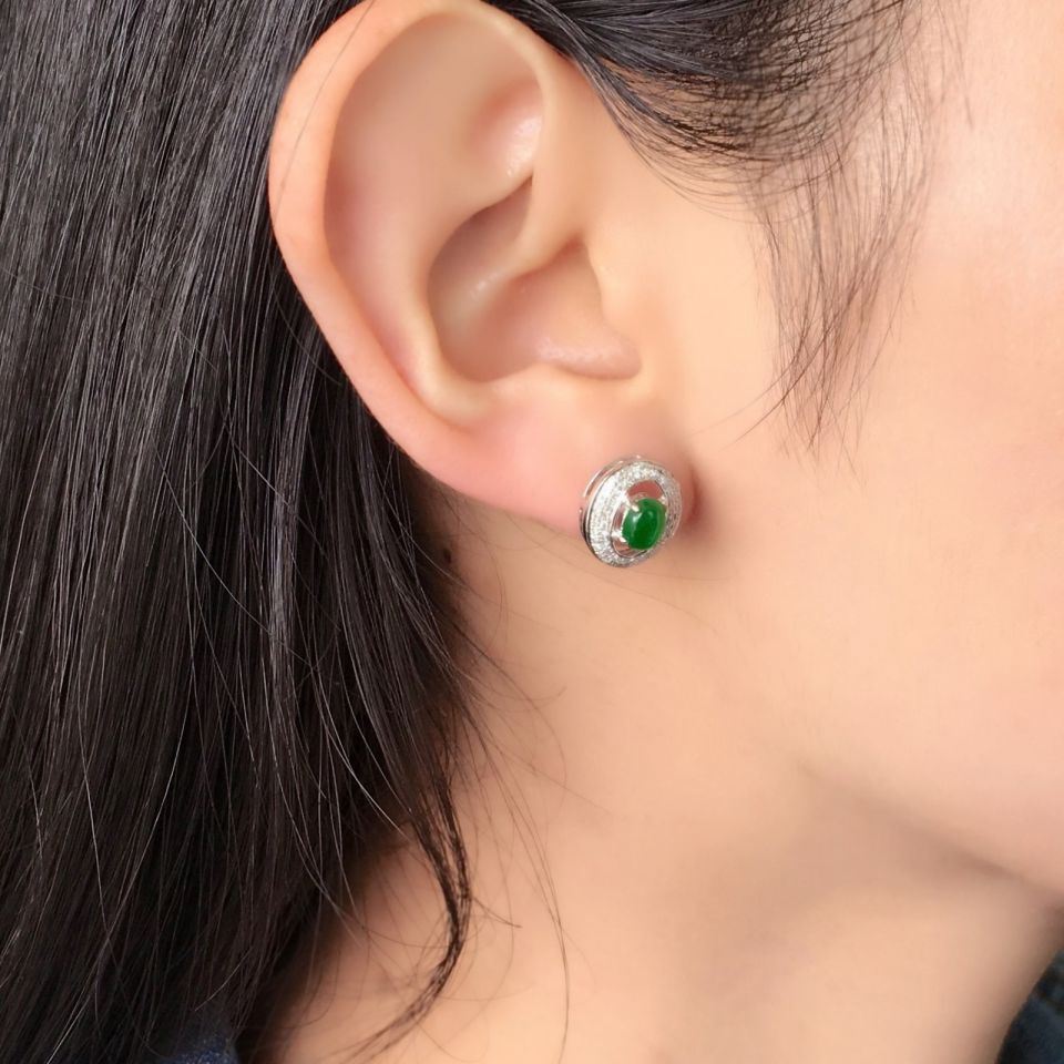 钻石耳钉和耳线两种混合佩戴法,钻石耳钉怎么佩戴不掉