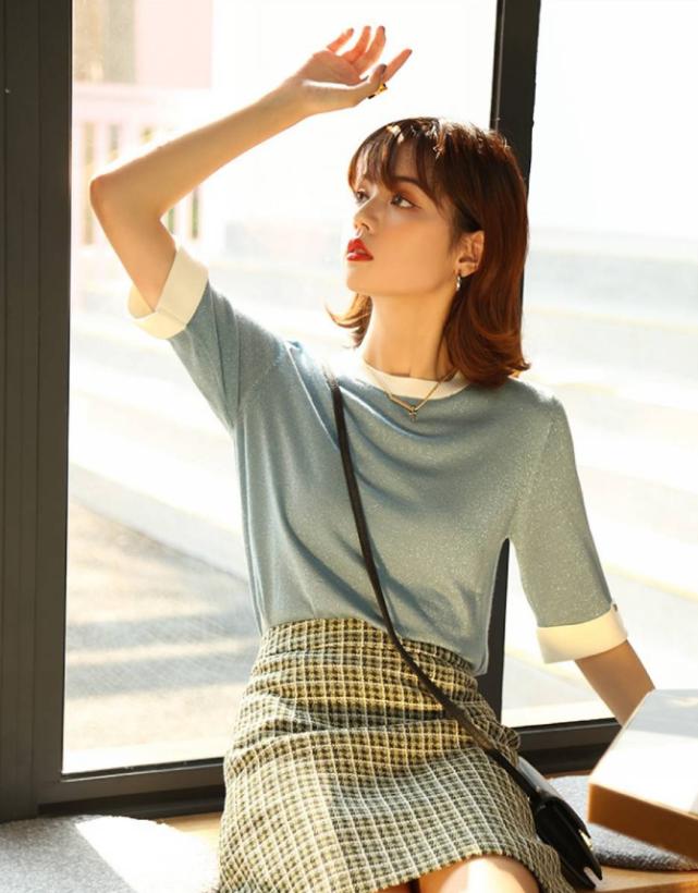 短袖针织衫什么季节穿,什么天气穿短袖针织衫