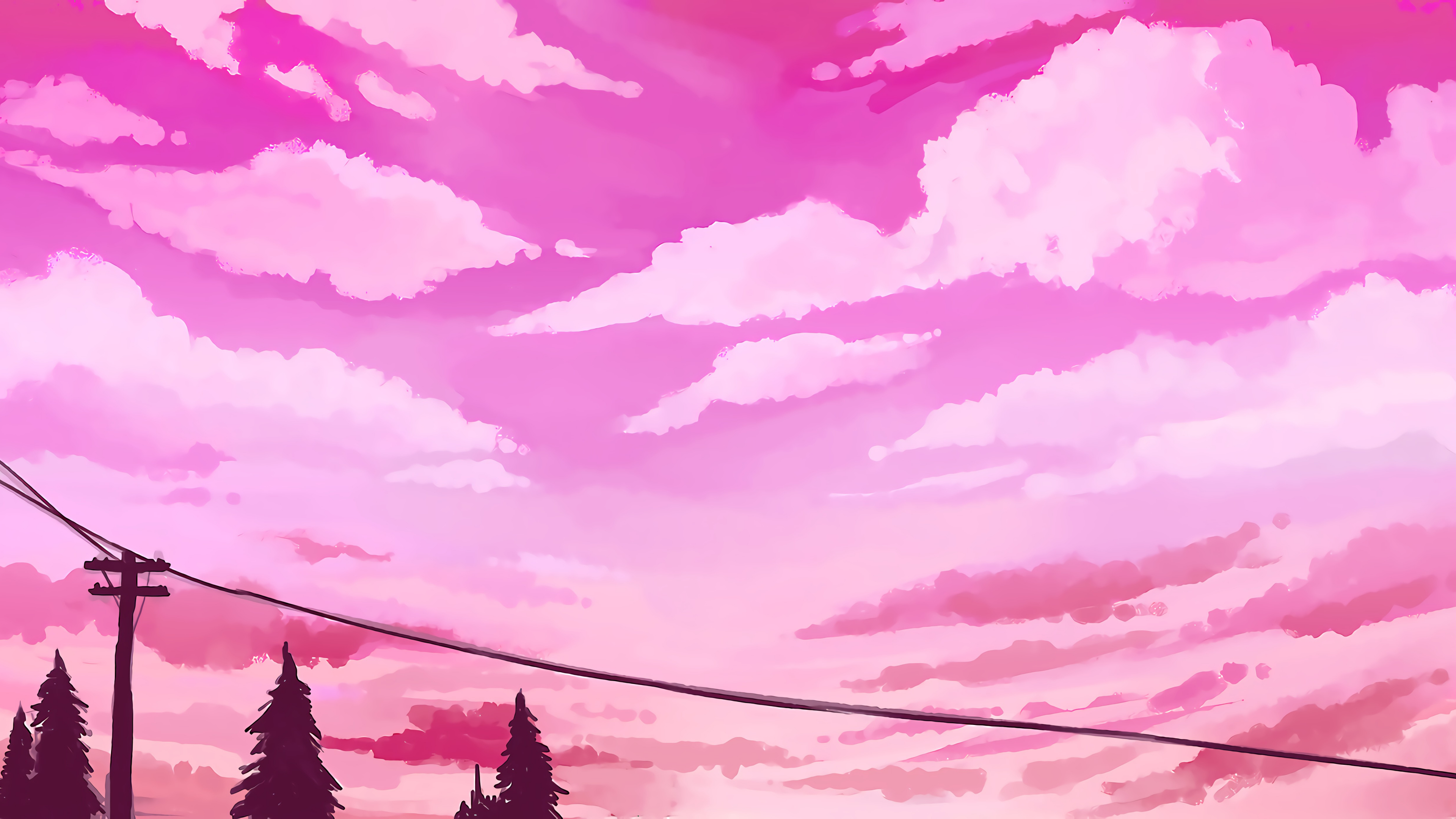 色彩斑斓的壁纸,韩国唯美手绘插画高清壁纸