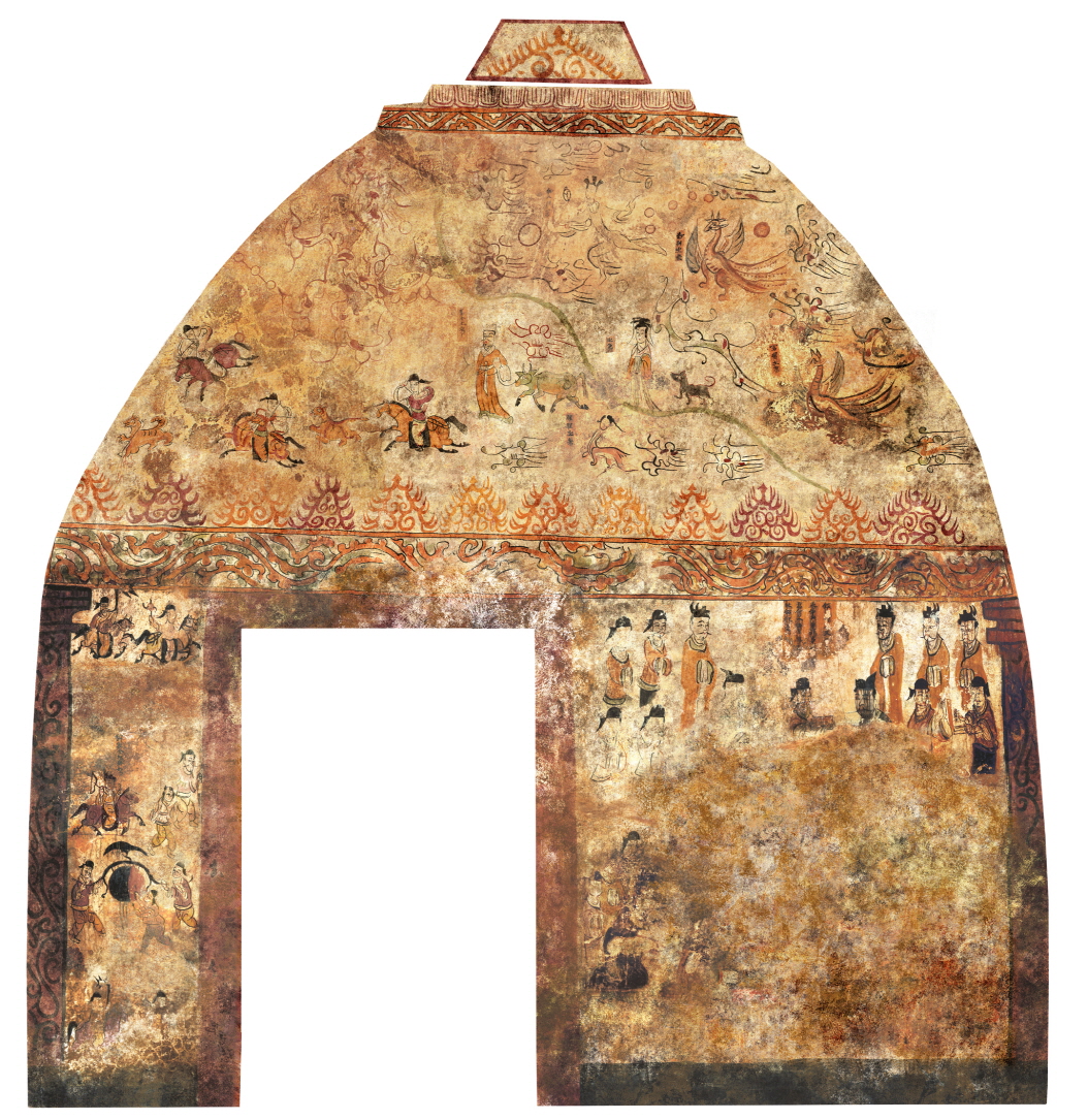 朝鲜壁画古墓,韩国墓葬壁画