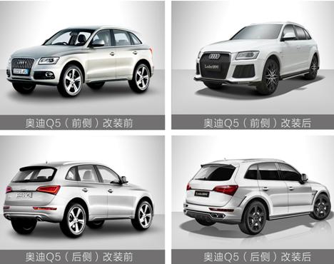 改装后的奥迪Q5，拥有独树一帜的空气动力升级套件！简直帅哭了