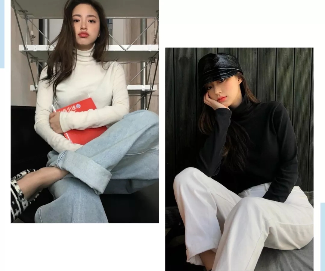 怎样选择领子贴切的高领打底衫,高领打底衫怎么穿好看