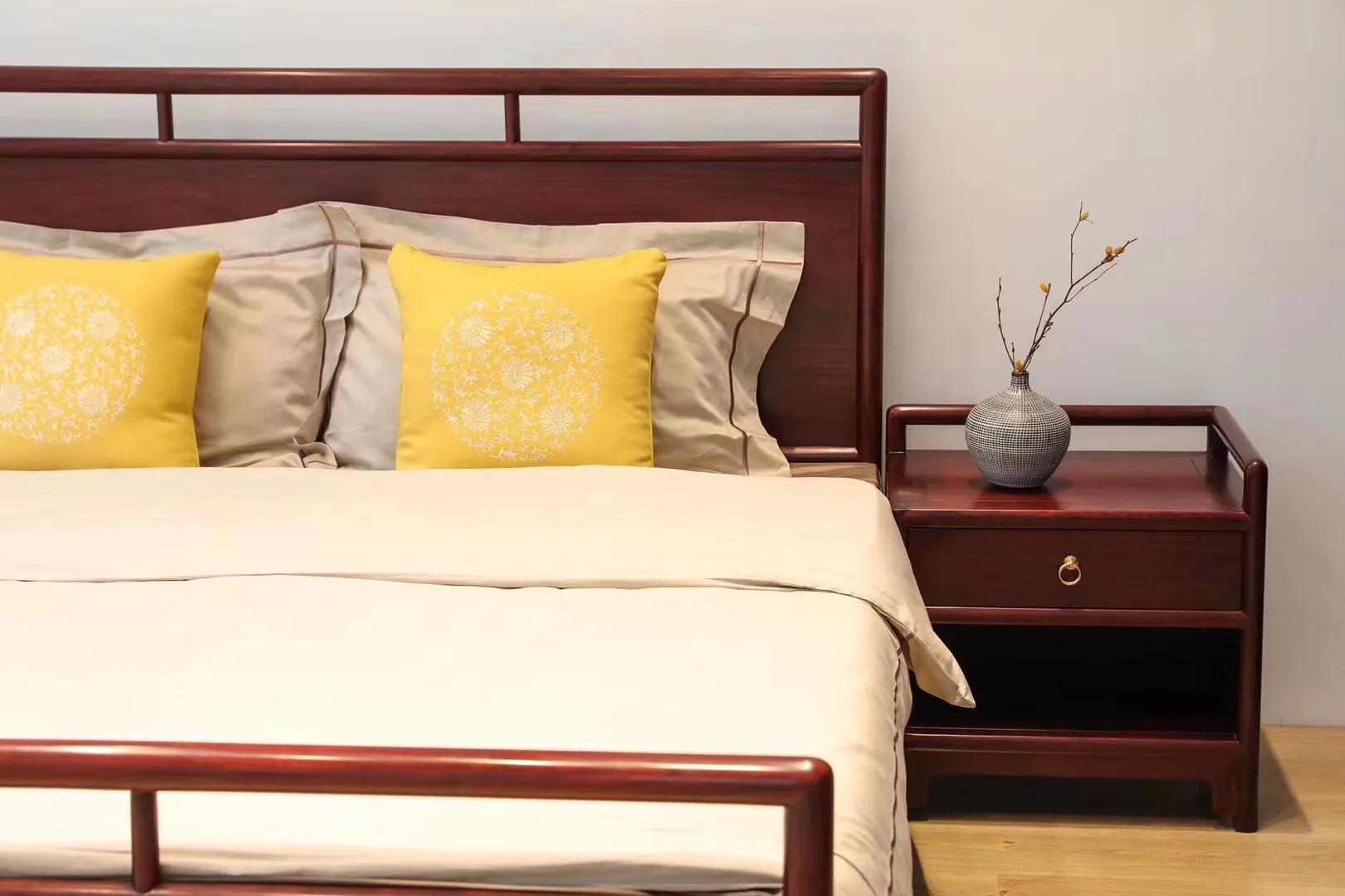 赞比亚血檀装修,七台河赞比亚血檀高低床