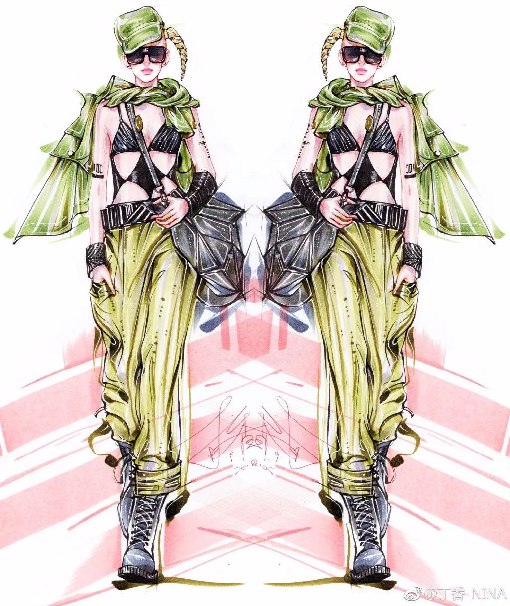 礼服怎么画好看仙气用彩铅,马克笔和彩铅裙子上色教程