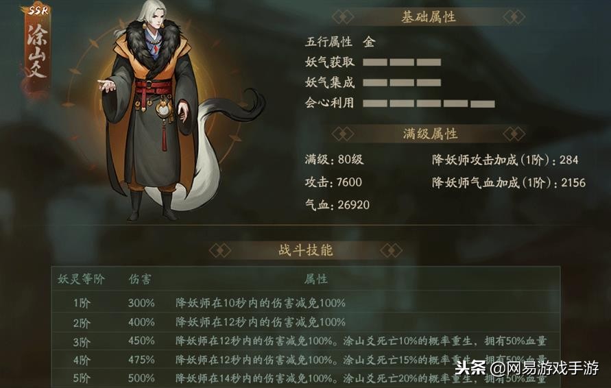 神都夜行录妖灵top榜,神都夜行录sr妖灵4选1