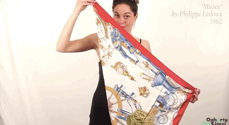 爱马仕丝巾绑法视频,爱马仕丝巾怎么绑好看