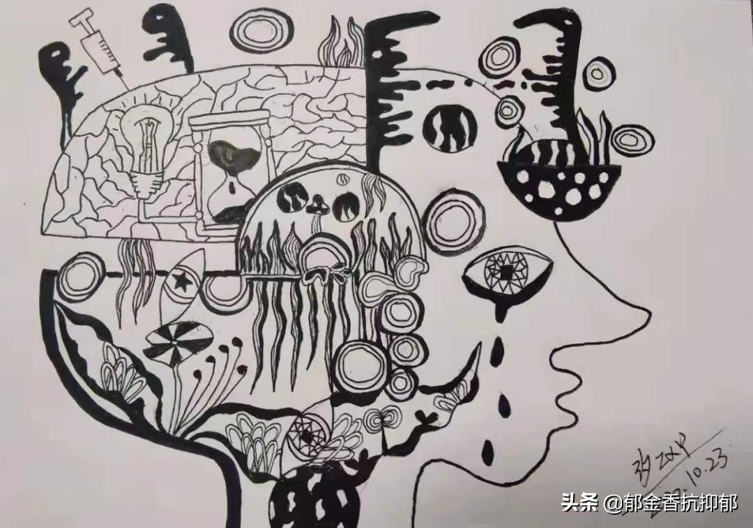 艺术世界里徘徊的抑郁女孩：被误解伤害欺凌之后，用画笔治愈自己