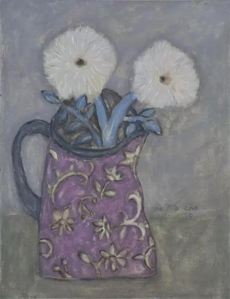 韩国女艺术家：卓秀英，画出来的雅致花草