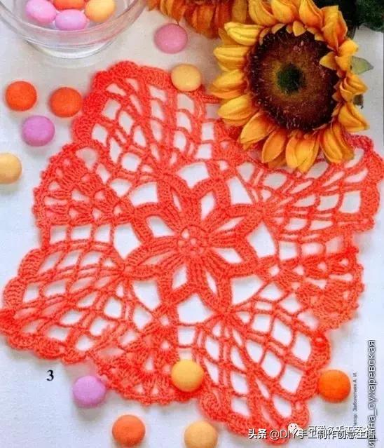 钩餐桌垫,钩餐桌垫视频教程