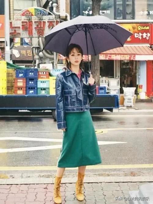 初春借鉴杨幂的穿搭方法,杨幂热巴穿的这些款式超出彩