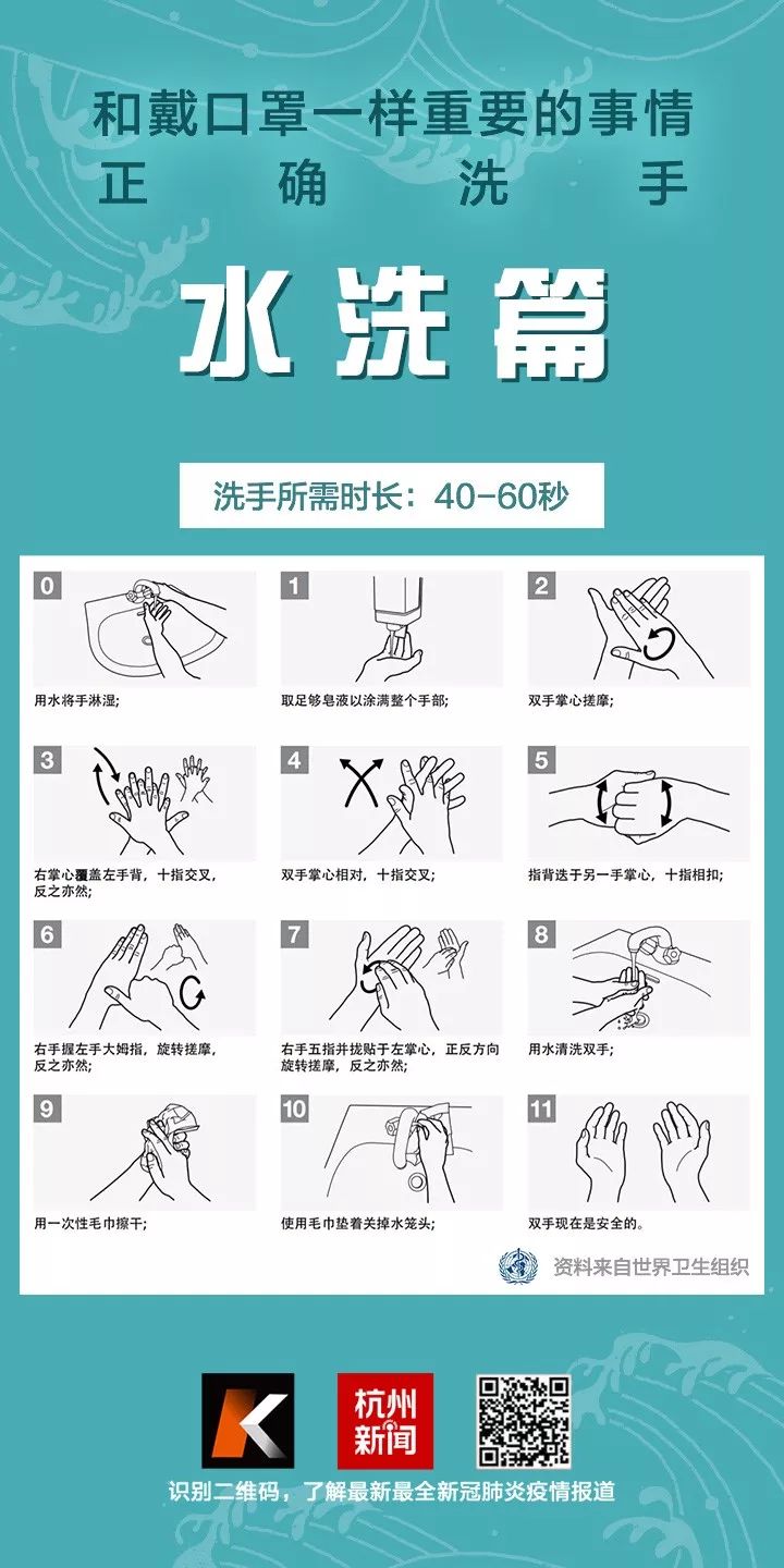洗手有时候比戴口罩还重要！浙江在武汉前线的一位国家级专家发来重要提醒！