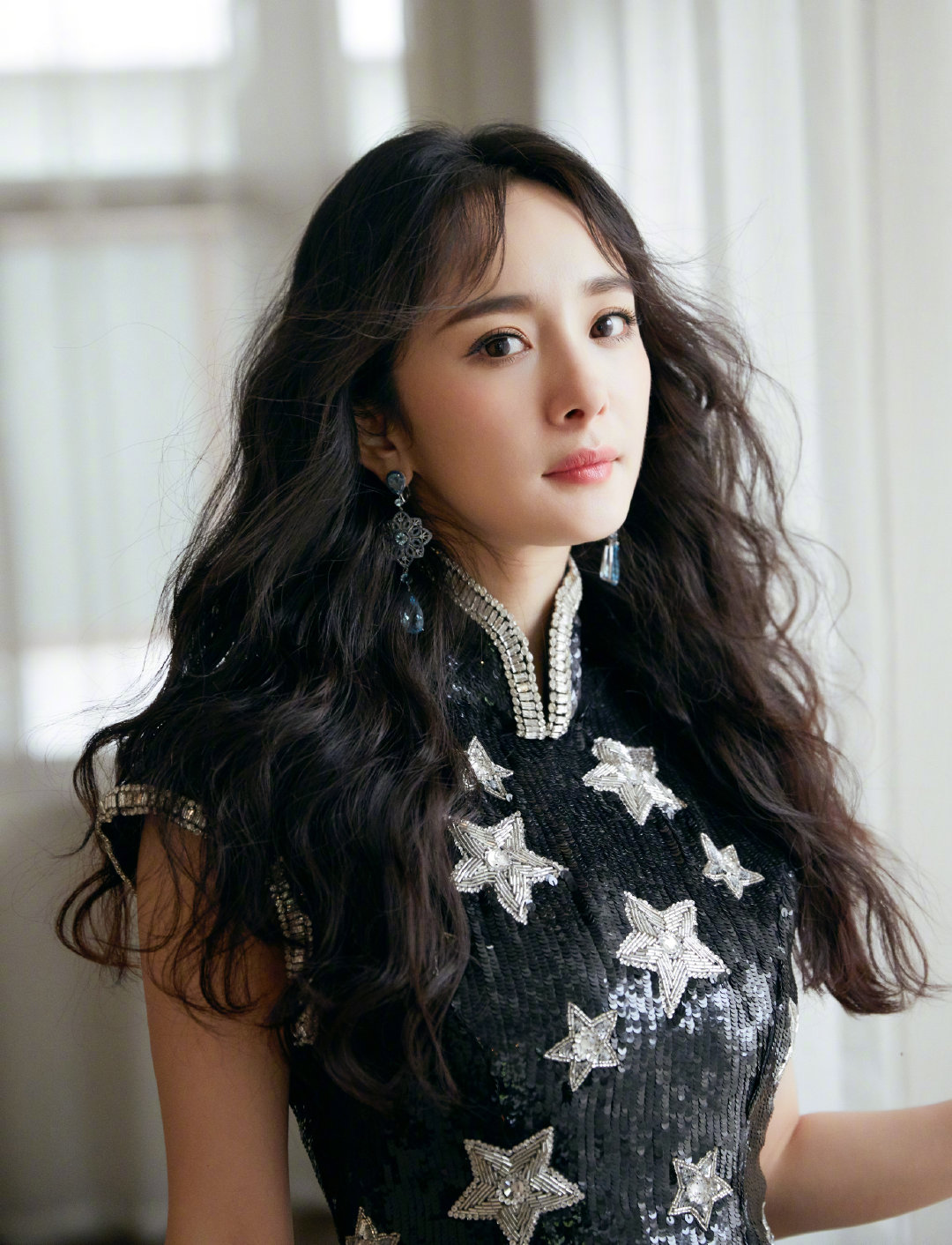 大额头的烦恼,杨幂光滑大脑门