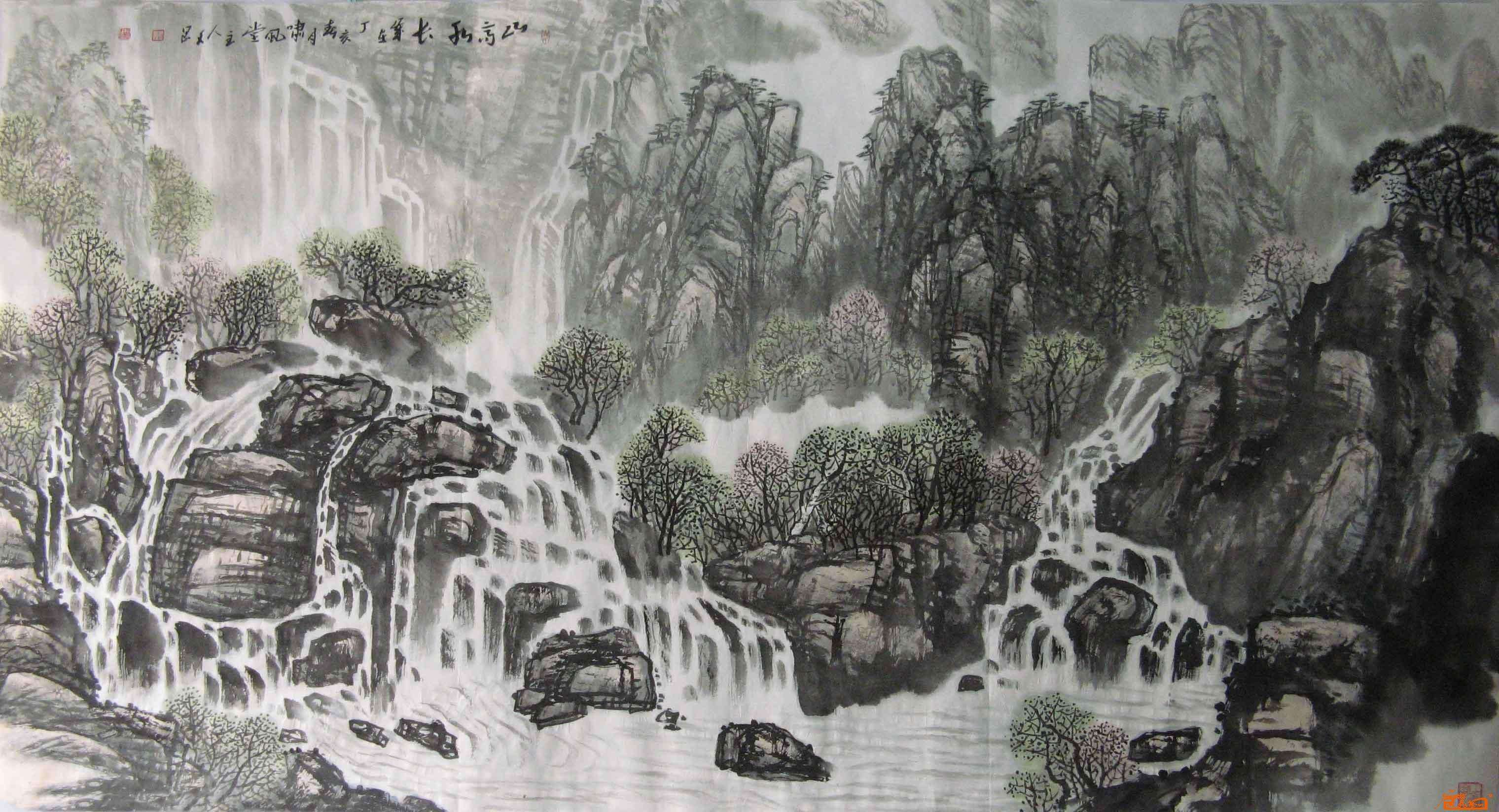 一幅绝美的水墨画,十大绝美水墨山水画