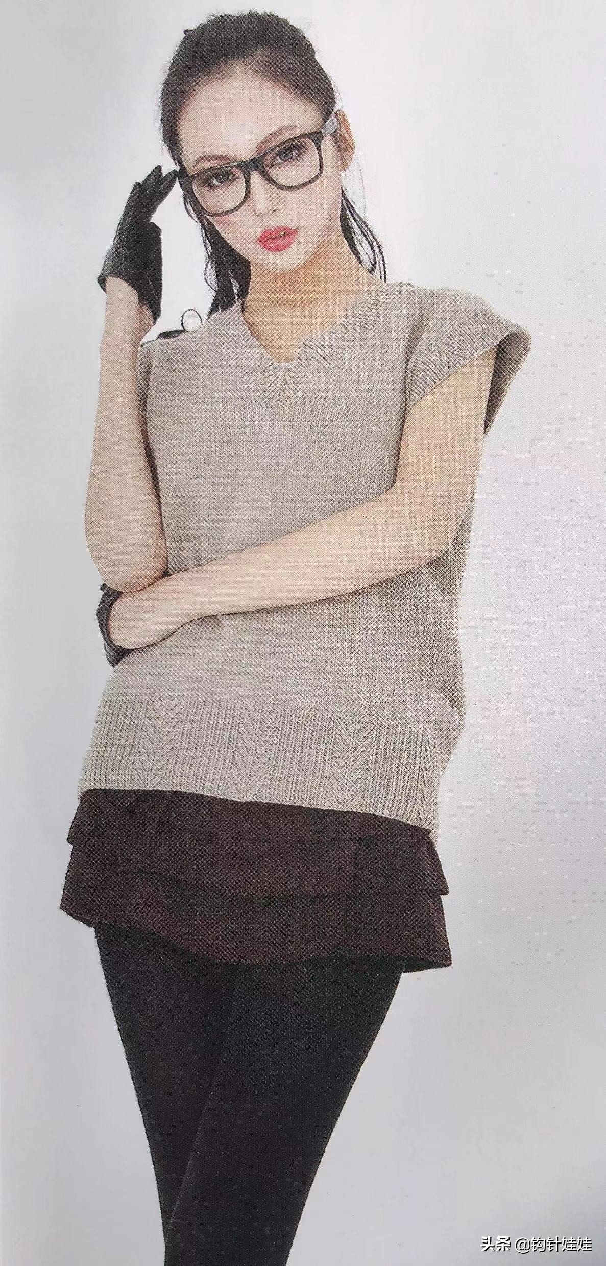 超好织的韩式棒针毛衣,女童韩式毛衣编织教程