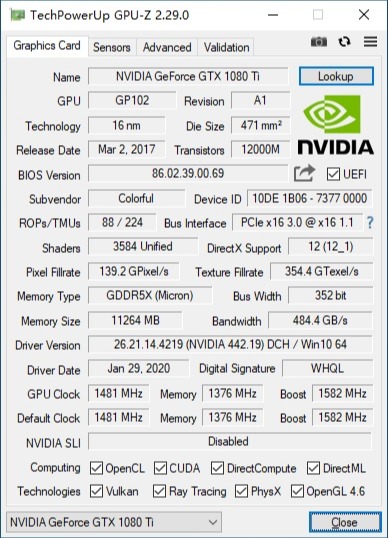 gtx1080ti,七彩虹1080ti和影驰1080ti大将