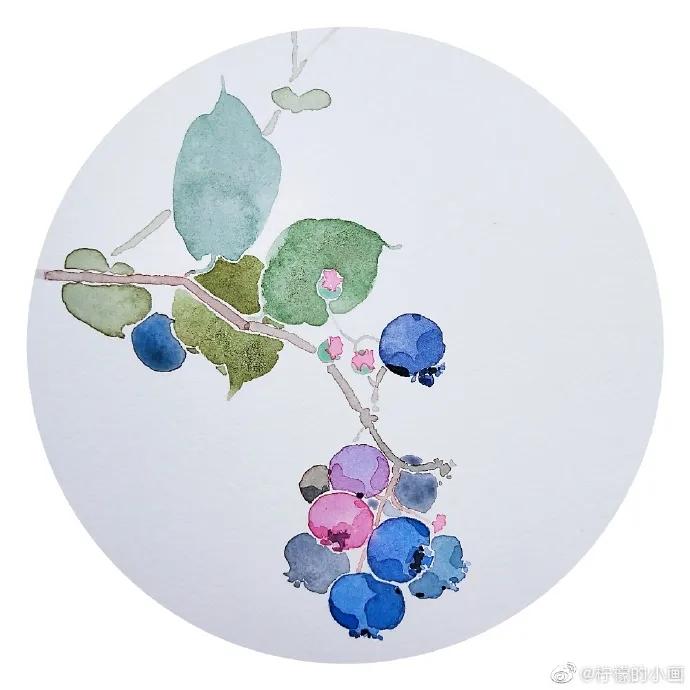 分享一组好看的小清新水彩插画,不来看看简单水彩小插画的教程吗