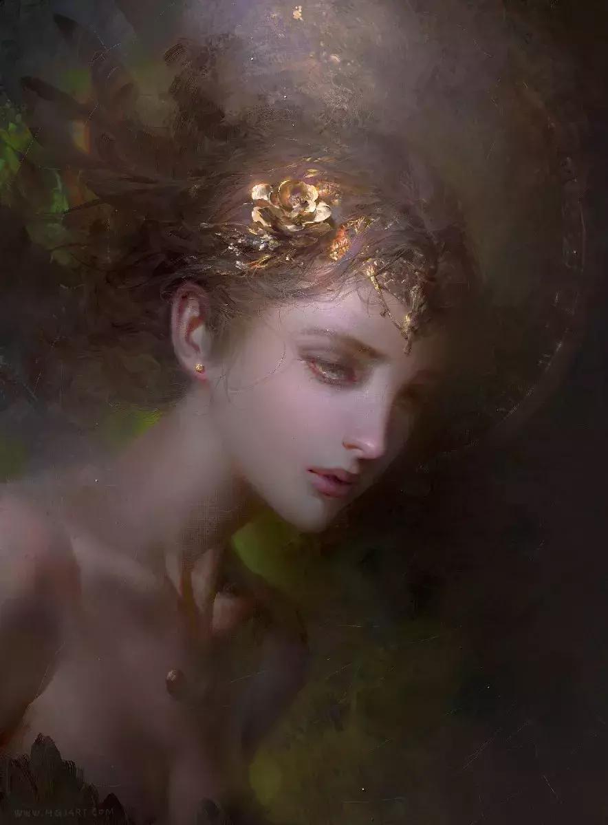 他的手绘原画太牛了，笔下美*欲人**欲飘仙，色调与笔感美煞无数网友