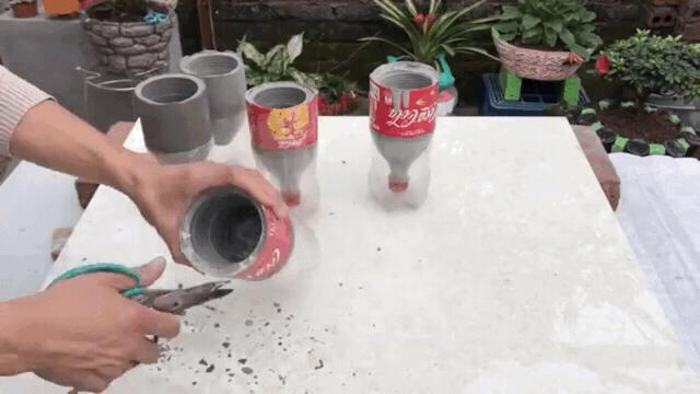 饮料瓶做的花盆如何浇水,用雪碧瓶做自动浇水花盆