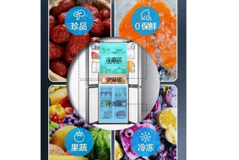 十字对开门冰箱尺寸一览表,美的十字对开门冰箱推荐