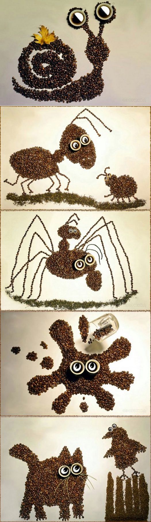 儿童手工五谷杂粮拼画,手工拼贴画教程简单又漂亮