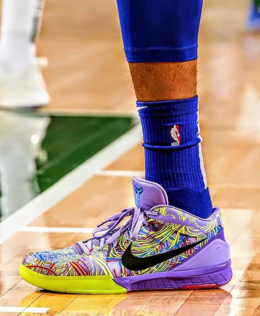 nba球星上脚布朗尼1代,nba球员上脚科比球鞋