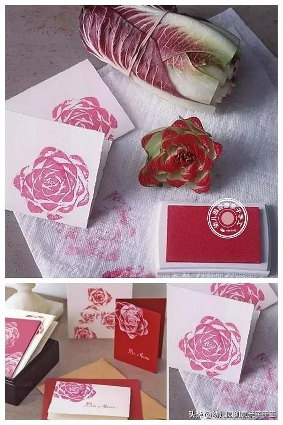 幼儿创意美术花瓣拓印,如何创作一幅优秀的蔬果拓印画