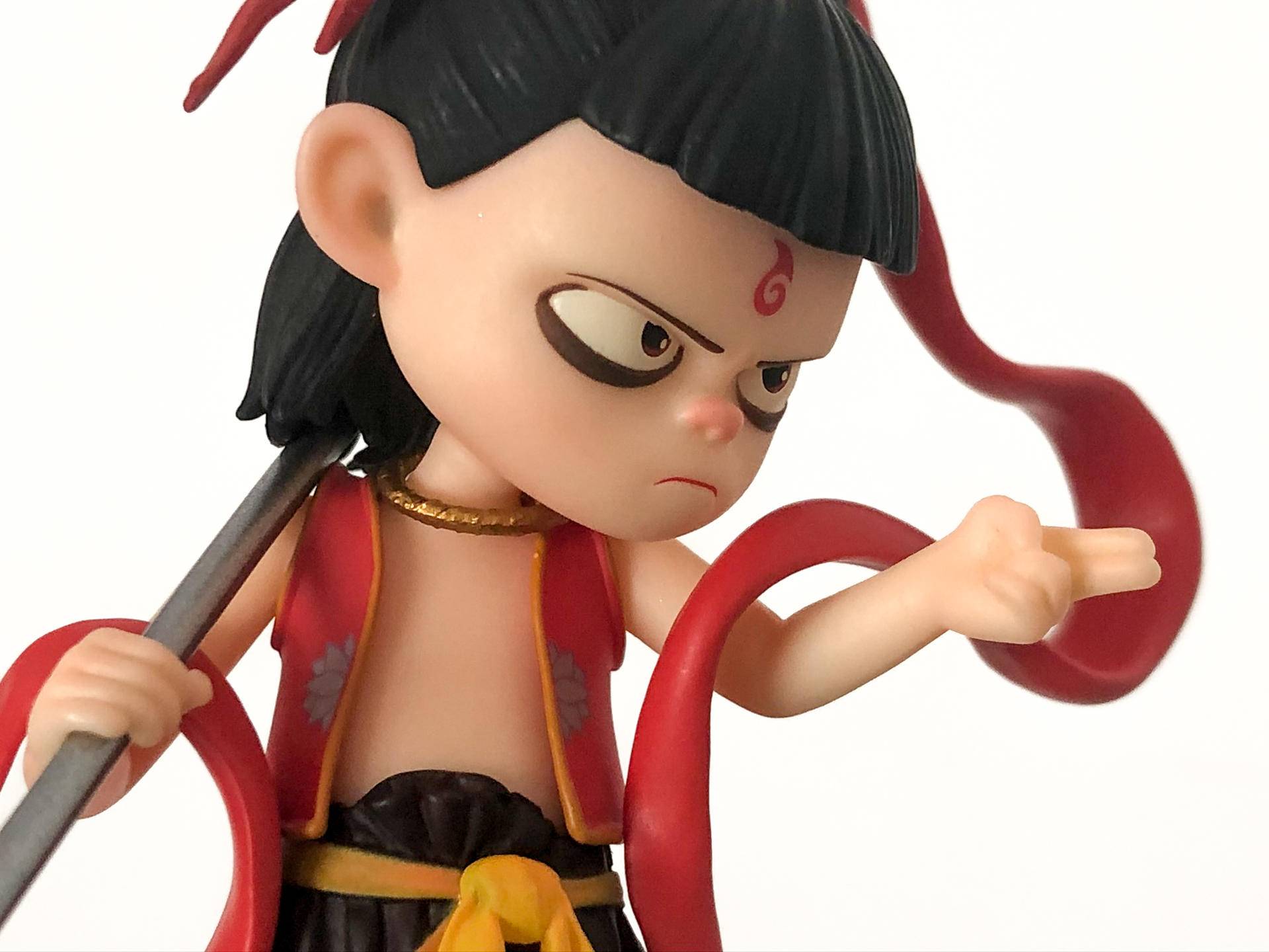 哪吒之魔童降世正版万代手办开箱,手办哪吒之魔童降世