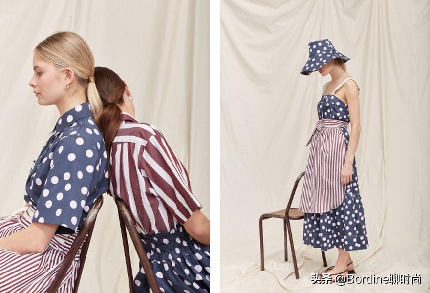 leemathews2021春夏,经典复古的条纹波点碎花