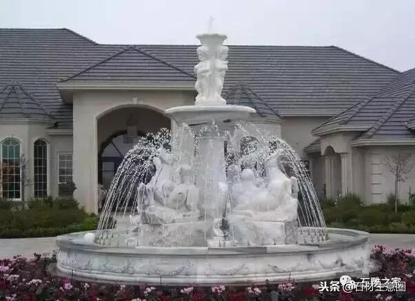 最漂亮的喷泉石雕,精品石雕喷泉花钵设计