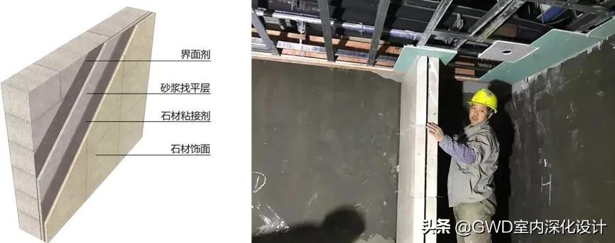 干挂石材的固定方法,湿挂石材施工工艺图